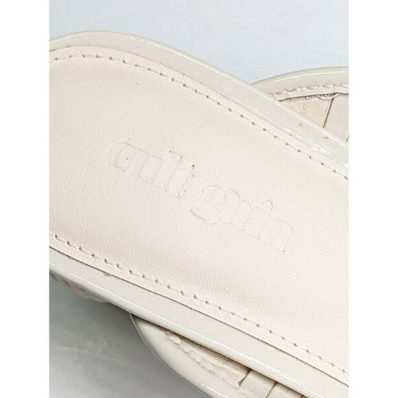 Cult Gaia Women's Alia Ball Leather Heel Mules Off White Size 38 (MSRP $325) - Picture 7 of 12